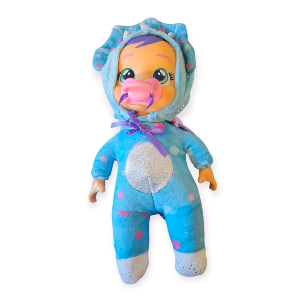 Cry Babies tiny cuddles doll Triceratops